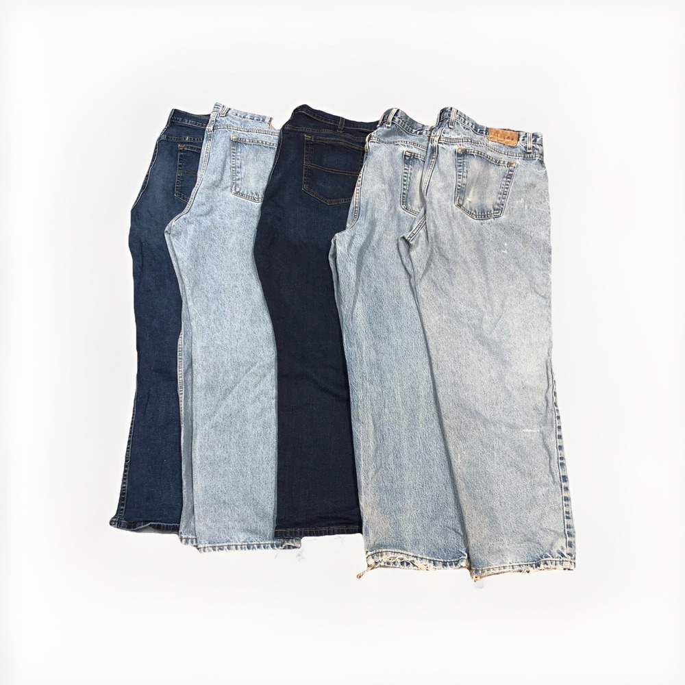 Pair Of 5 Vintage Members Mark Denim Jeans 42x30 Different Washes Etc